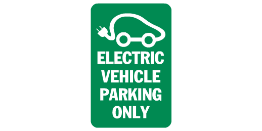 Electric vehicle parking only Hybrid Car Parking Vinyl Banners